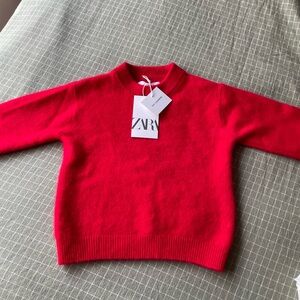 Zara kids %100 cashmere Red Sweater
